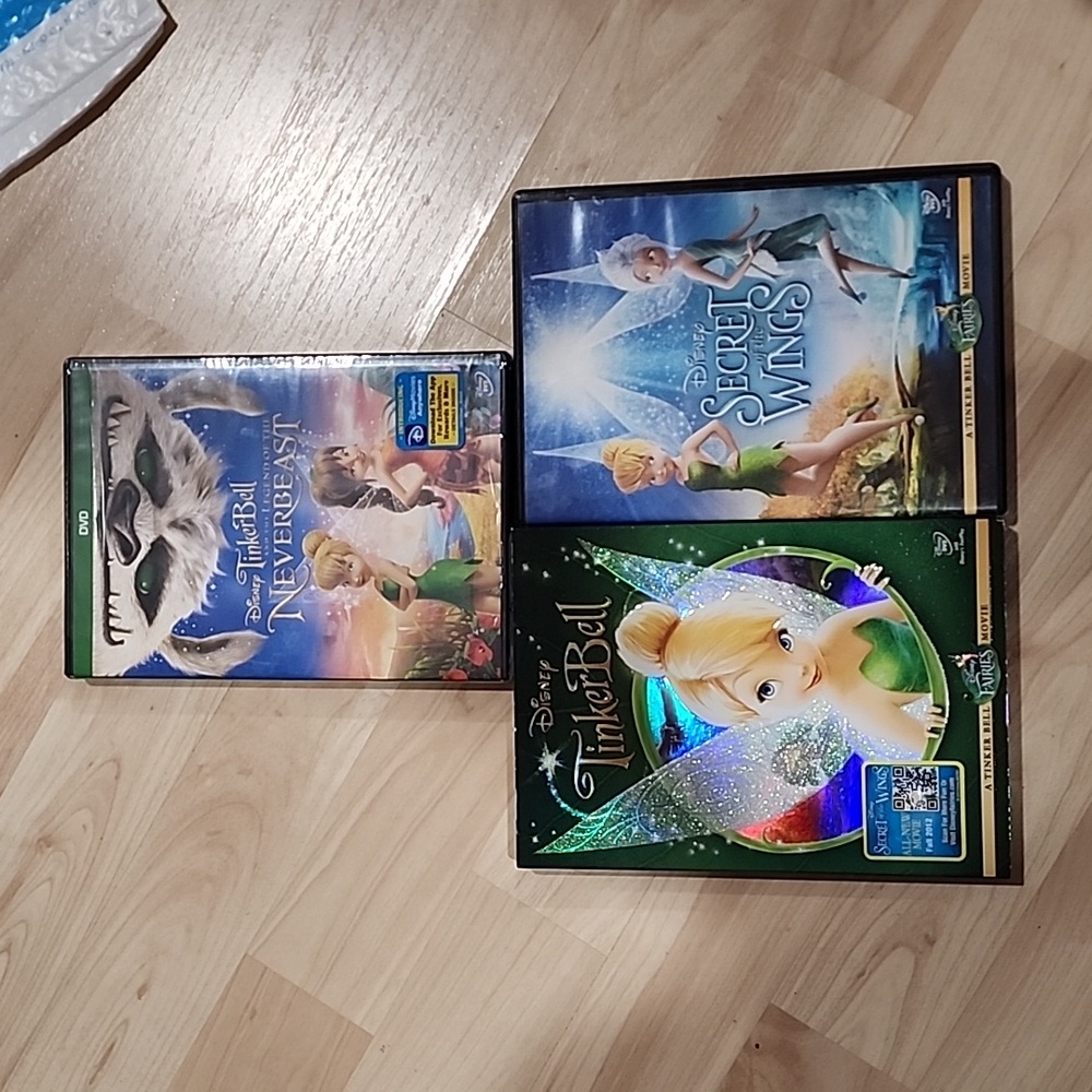 Disney Tinkerbell, Secret of the Wings and The Legend of the Neverbeast DVDs